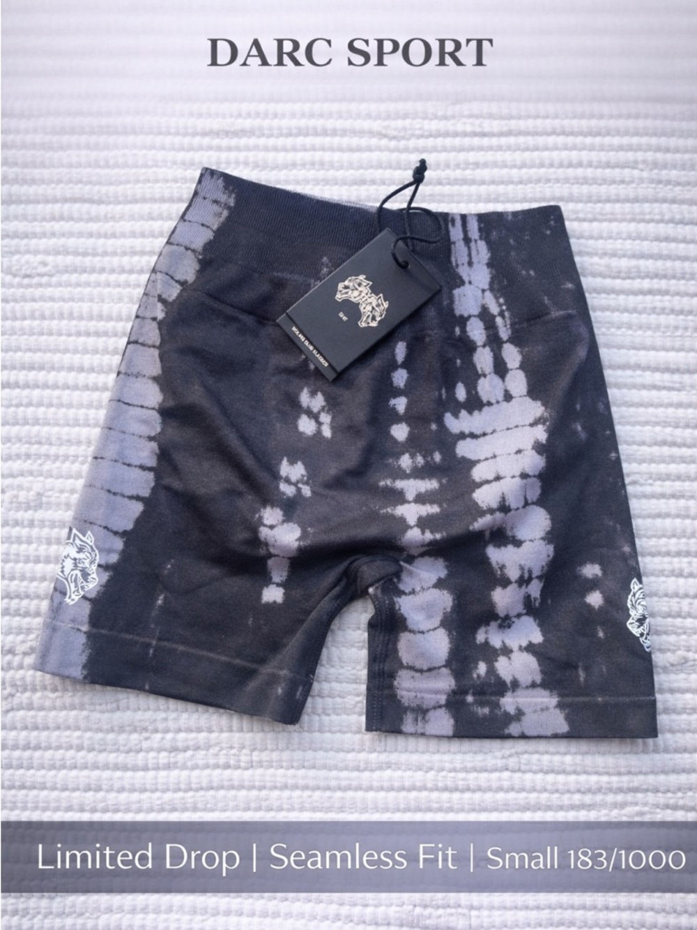 Darc Sport Tie Dye Seamless Shorts Women’s Small Limited 183/1000 Wolves Club